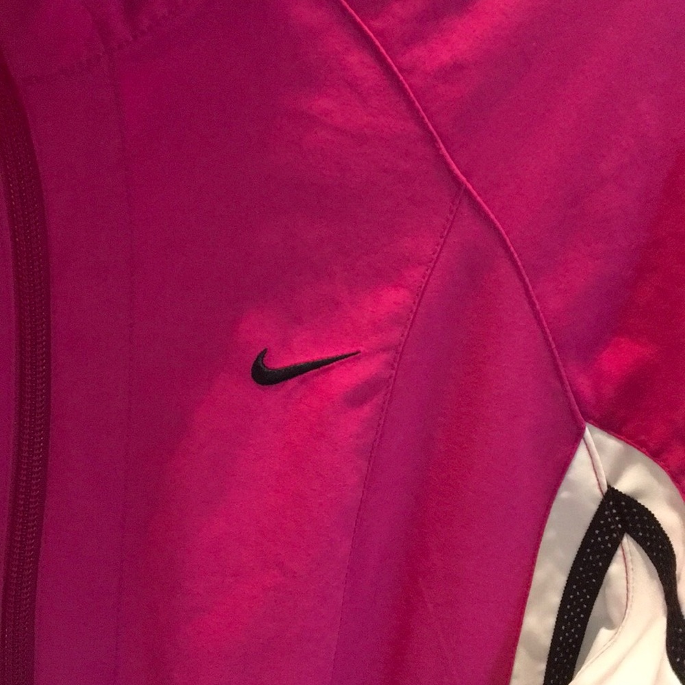 NIKE Warmup GYM Jacket ZIP PINK Black White MEDIUM - Picture 3 of 8
